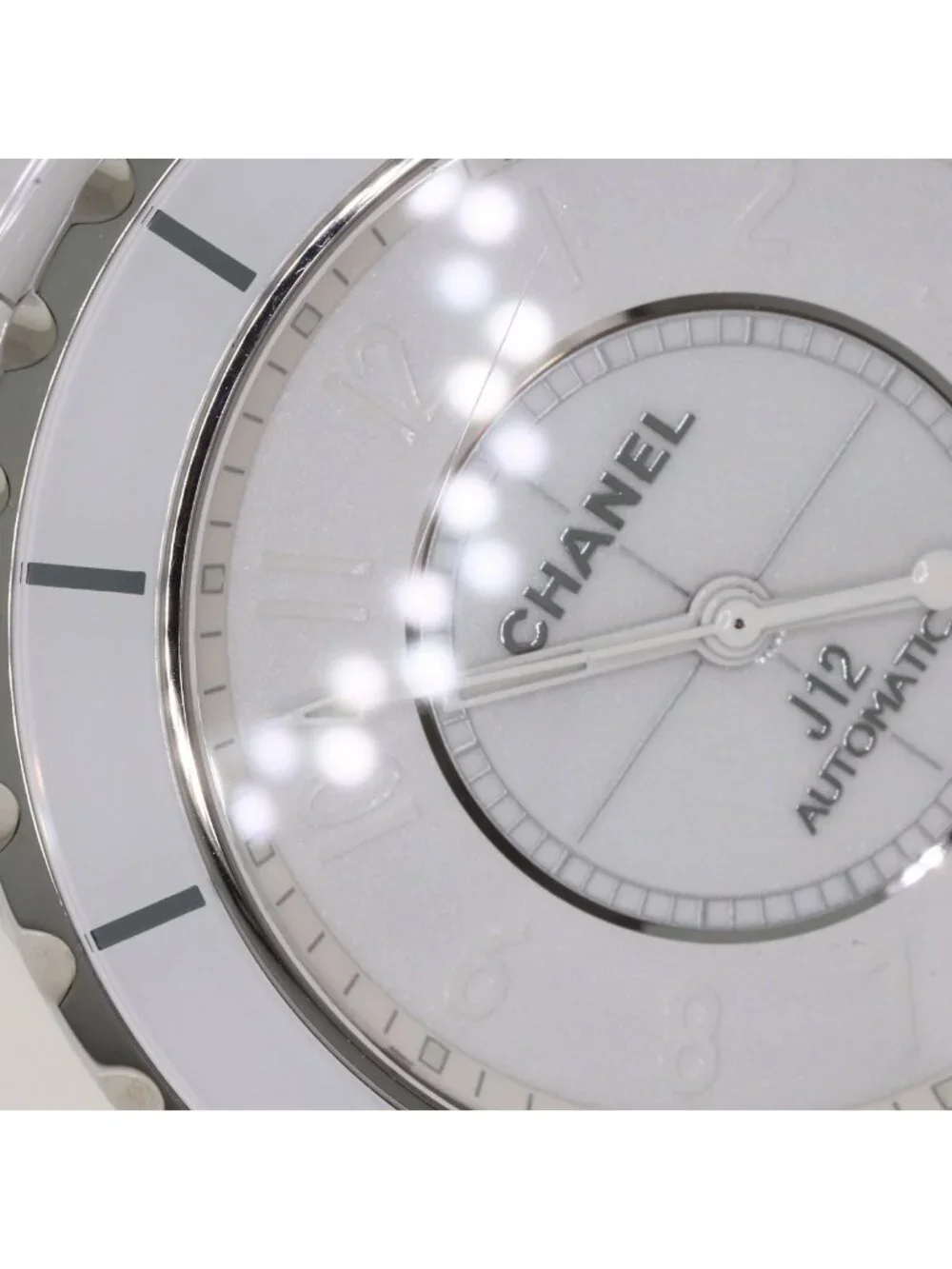 Chanel White Phantom 38 Watch Ceramic
